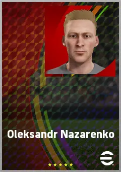 Oleksandr Nazarenko eFootball 2026 player card, 69 OVR LWF