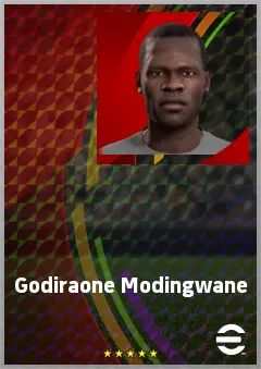 Godiraone Modingwane eFootball 2026 player card, 63 OVR AMF
