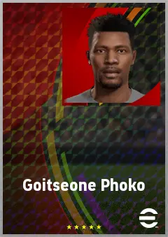 Goitseone Phoko eFootball 2026 player card, 65 OVR GK