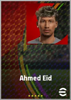 Ahmed Eid eFootball 2026 player card, 69 OVR RB