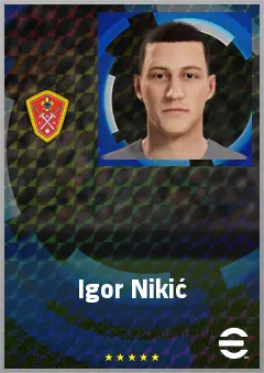 Igor Nikić eFootball 2026 player card, 68 OVR GK