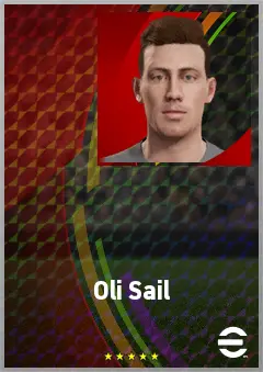 Oli Sail eFootball 2026 player card, 71 OVR GK