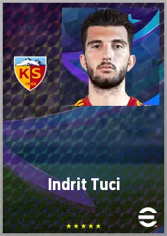 Indrit Tuci eFootball 2026 player card, 67 OVR CF