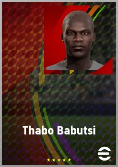 Thabo Babutsi eFootball 2026 player card, 63 OVR CB