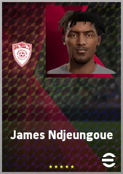 James Ndjeungoue eFootball 2026 player card, 69 OVR CB