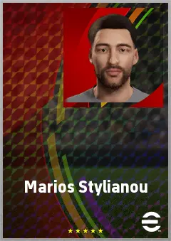 Marios Stylianou eFootball 2026 player card, 70 OVR RB