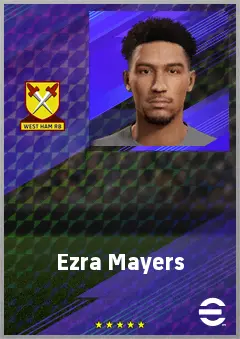 Ezra Mayers eFootball 2026 player card, 66 OVR CB