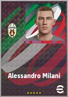 Alessandro Milani eFootball 2026 player card, 64 OVR LB
