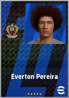Everton Pereira eFootball 2026 player card, 62 OVR DMF