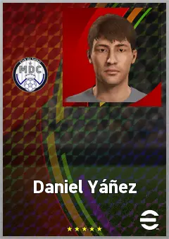 Daniel Yáñez eFootball 2026 player card, 66 OVR RWF