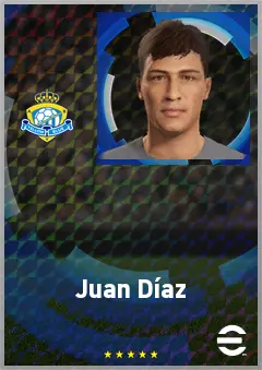 Juan Díaz eFootball 2026 player card, 63 OVR RB