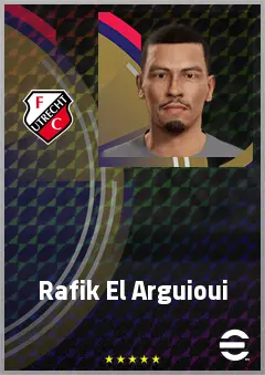 Rafik El Arguioui eFootball 2026 player card, 61 OVR AMF