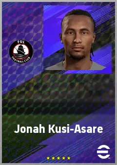 Jonah Kusi-Asare eFootball 2026 player card, 69 OVR CF