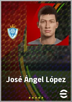 José Ángel López eFootball 2026 player card, 62 OVR RB