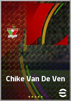 Chike Van De Ven eFootball 2026 player card, 64 OVR CF