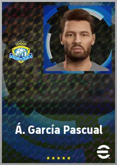 Á. García Pascual eFootball 2026 player card, 70 OVR CF