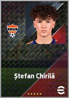 Ștefan Chirilă eFootball 2026 player card, 63 OVR CF