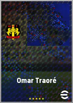 Omar Traoré eFootball 2026 player card, 72 OVR RB