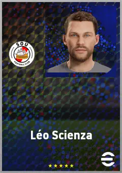 Léo Scienza eFootball 2026 player card, 72 OVR LMF