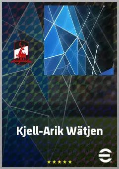 Kjell-Arik Wätjen eFootball 2026 player card, 68 OVR CMF