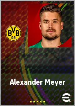 Alexander Meyer eFootball 2026 player card, 73 OVR GK