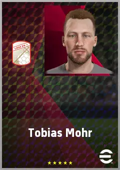 Tobias Mohr eFootball 2026 player card, 68 OVR LMF