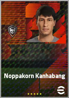 Noppakorn Kanhabang eFootball 2026 player card, 62 OVR CMF