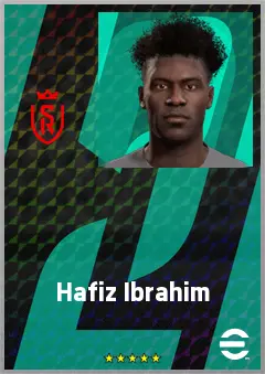 Hafiz Ibrahim eFootball 2026 player card, 68 OVR CF