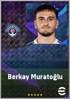 Berkay Muratoğlu eFootball 2026 player card, 60 OVR CB