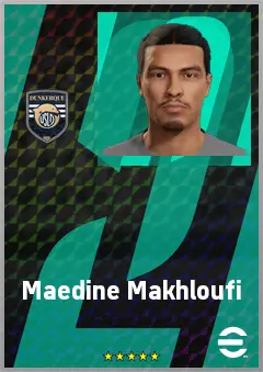 Maedine Makhloufi eFootball 2026 player card, 61 OVR LB
