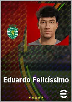 Eduardo Felicíssimo eFootball 2026 player card, 66 OVR DMF