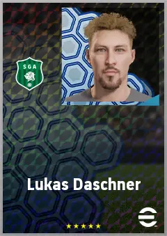 Lukas Daschner eFootball 2026 player card, 68 OVR RMF