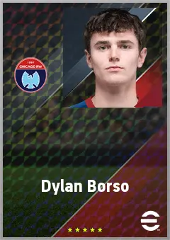 Dylan Borso eFootball 2026 player card, 63 OVR LMF