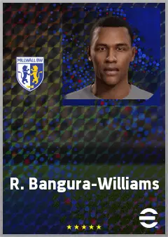 R. Bangura-Williams eFootball 2026 player card, 67 OVR RMF