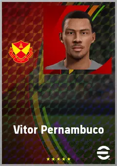 Vitor Pernambuco eFootball 2026 player card, 69 OVR RWF
