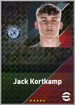 Jack Kortkamp eFootball 2026 player card, 63 OVR GK