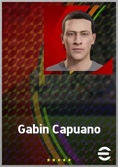 Gabin Capuano eFootball 2026 player card, 63 OVR CF
