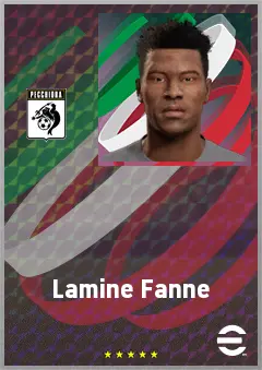 Lamine Fanne eFootball 2026 player card, 70 OVR DMF