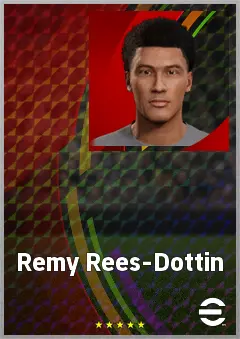 Remy Rees-Dottin eFootball 2026 player card, 61 OVR RWF
