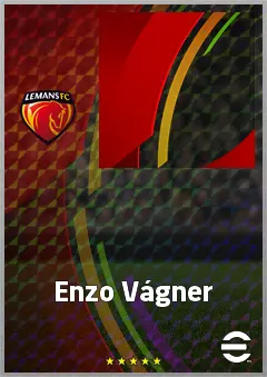 Enzo Vágner eFootball 2026 player card, 61 OVR CF