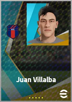 Juan Villalba eFootball 2026 player card, 69 OVR LB