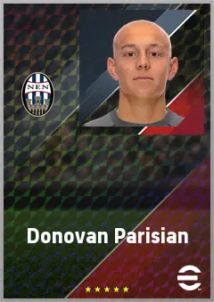 Donovan Parisian eFootball 2026 player card, 64 OVR GK