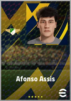 Afonso Assis eFootball 2026 player card, 65 OVR DMF