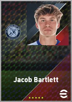 Jacob Bartlett eFootball 2026 player card, 69 OVR DMF