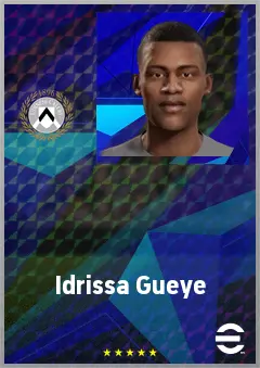 Idrissa Gueye eFootball 2026 player card, 68 OVR CF