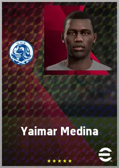 Yaimar Medina eFootball 2026 player card, 71 OVR LB