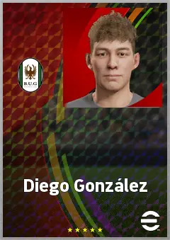 Diego González eFootball 2026 player card, 61 OVR GK