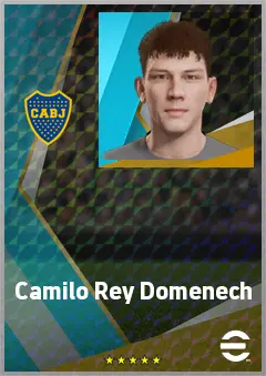 Camilo Rey Domenech eFootball 2026 player card, 72 OVR DMF