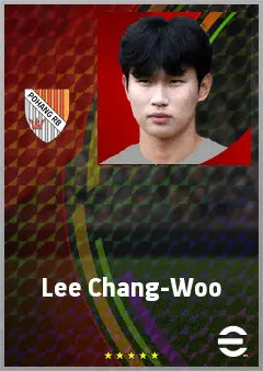 Lee Chang-Woo eFootball 2026 player card, 64 OVR RB