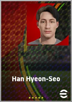 Han Hyeon-Seo eFootball 2026 player card, 64 OVR CB
